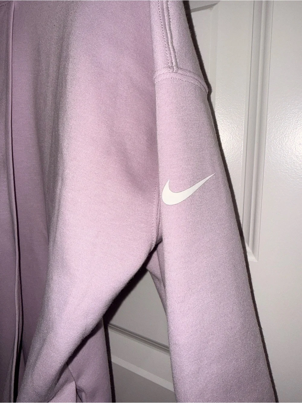 Nike Lavender Asymmetrical Wrap Turtleneck Sweater